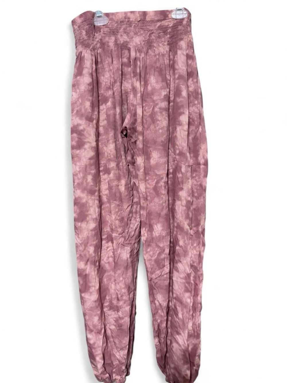 Lotus & Luna Mauve Tie-Dye Harem Pants